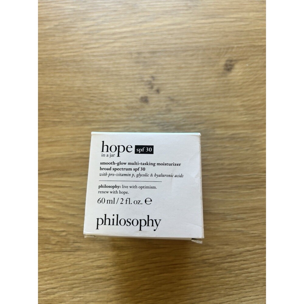 Philosophy Hope In A Jar Smooth-glow Multi Task Moisturizer SPF 30- 2oz EXP 2/28